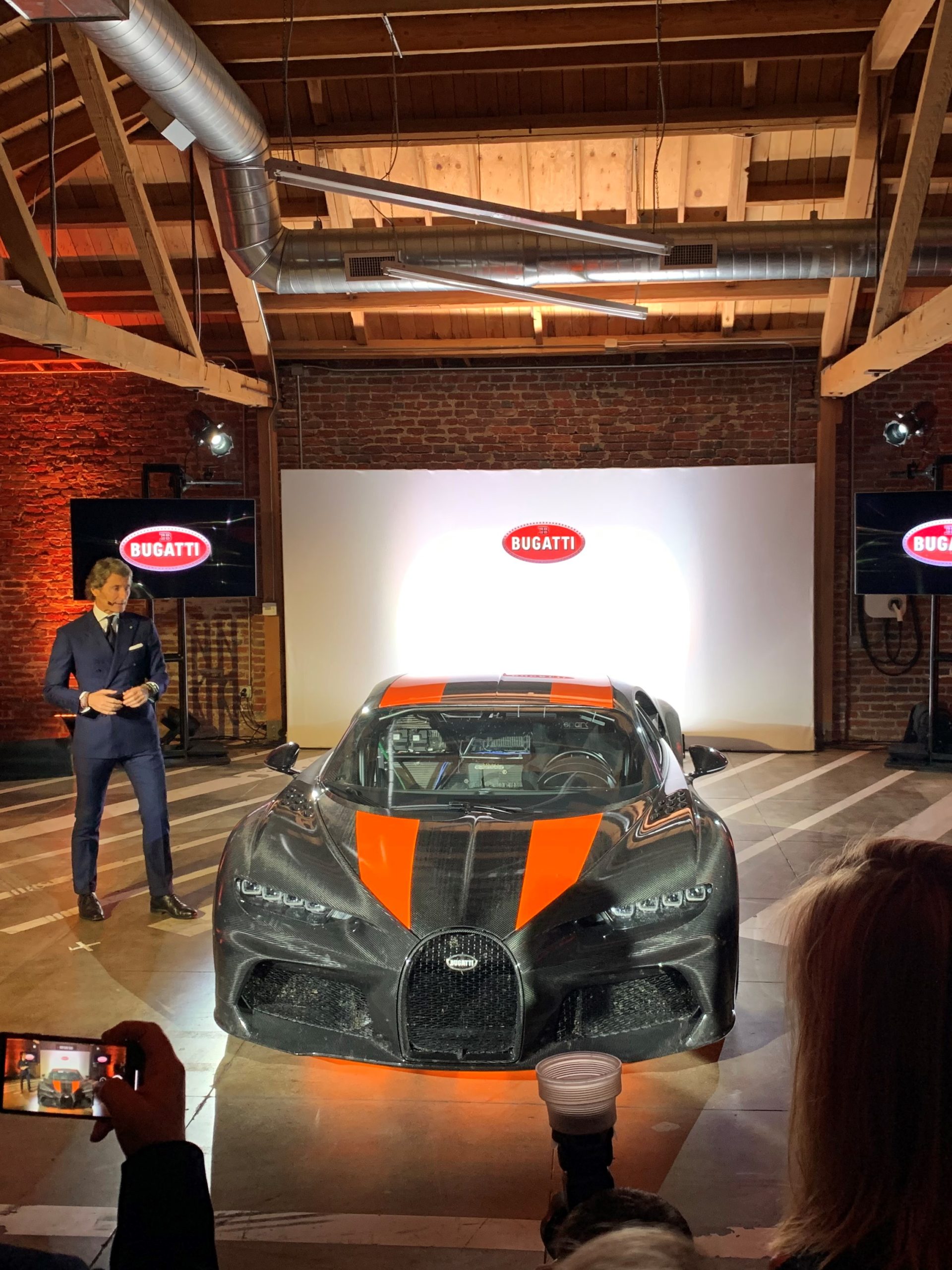 Bugatti Chiron President Winkelmann Press Reveal at LA Auto Show