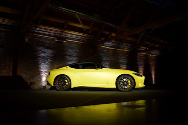 Nissan Z Prototype Press Reveal Staged Side