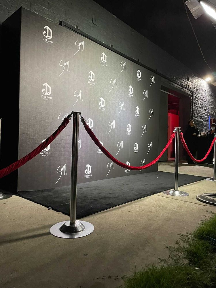 Deleon Tequila Step and Repeat - MG Studio Private Party Exterior Entrance VIP Rope