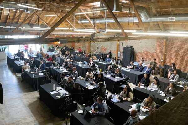MG Studio Seminar - Black Linen & Chairs From Above