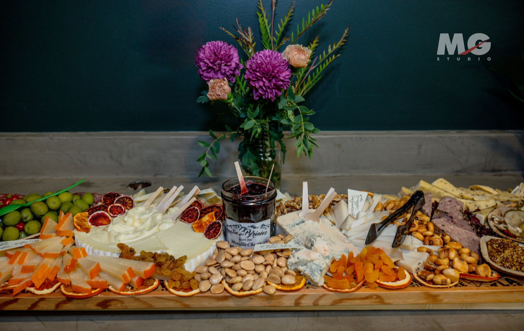 Tasting Event at MG Studio - charcuterie grazing table