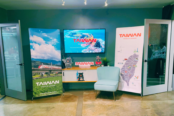 Taiwan Tourism Event at MG Studio - green room, pull up banners