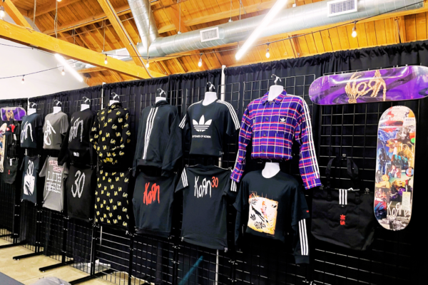 Korn Music Pop Up Merch Store at MG Studio Adidas Collab