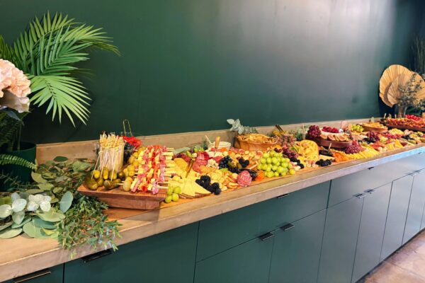 Catering in hallway at MG Studio