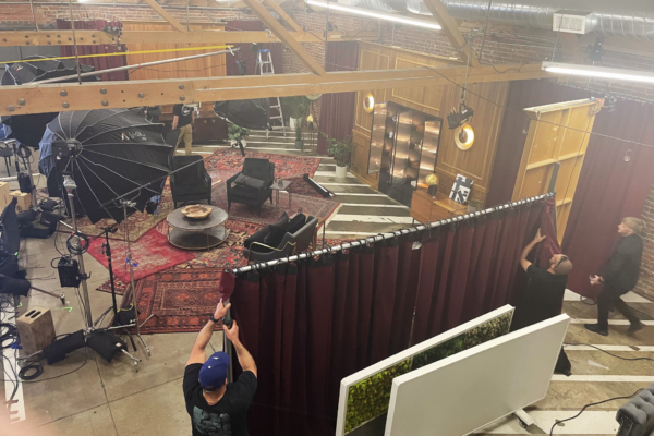 TMZ Shoot Set Build at MG Studio