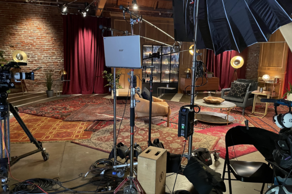 TMZ Shoot Set Build at MG Studio Cameras