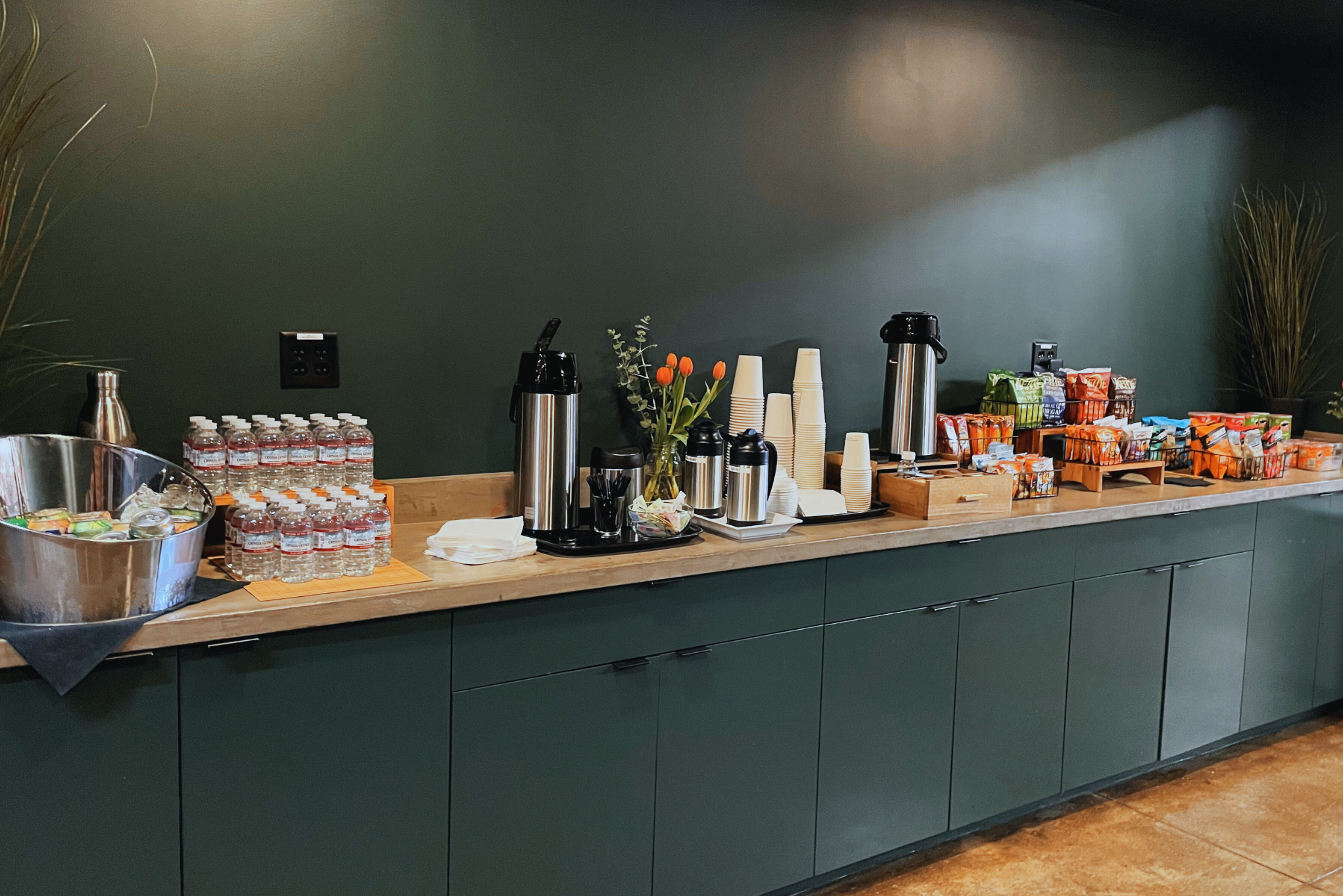 MG Studio - Snack Package Catering Setup