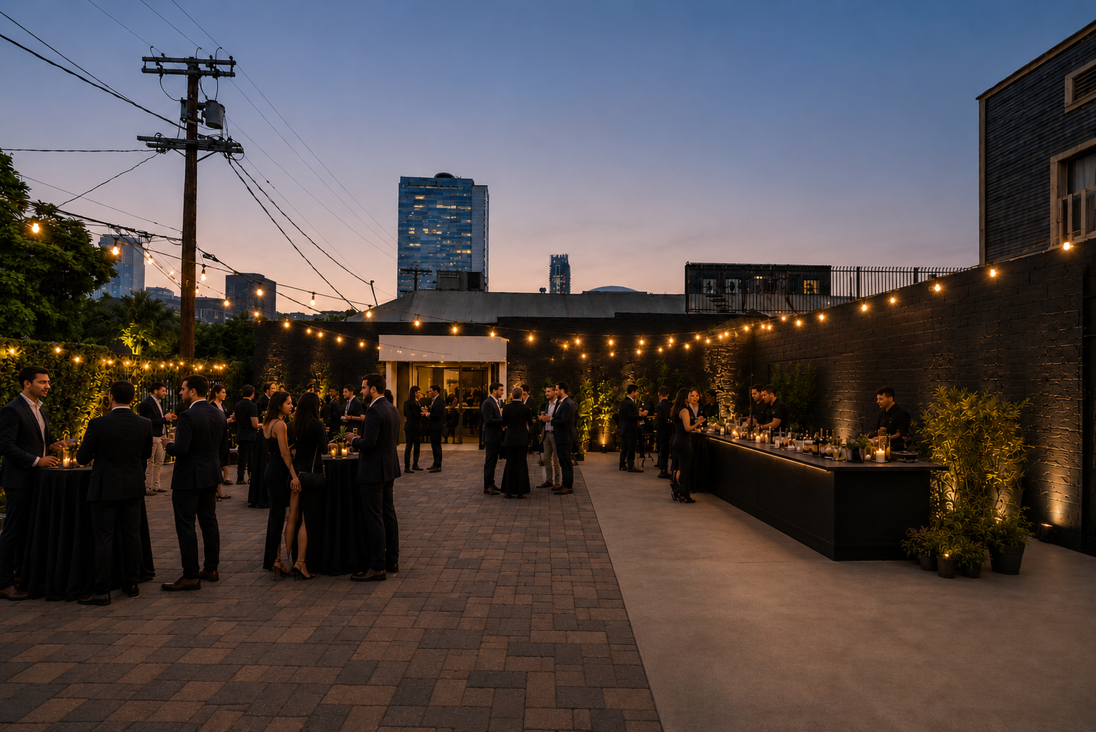 Studio West courtyard exterior