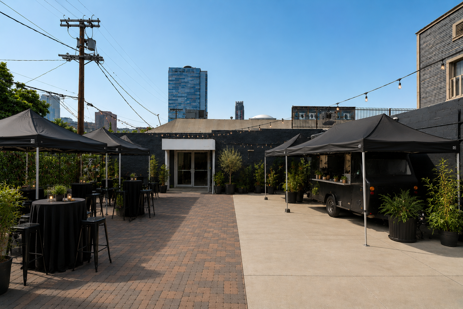 Studio West courtyard
