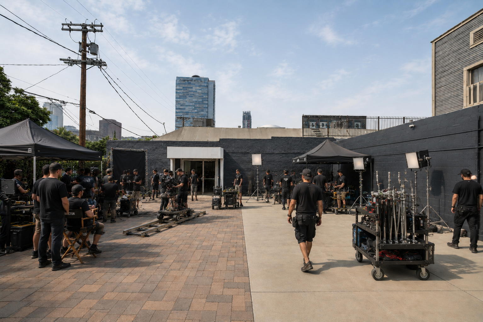 Studio West courtyard exterior