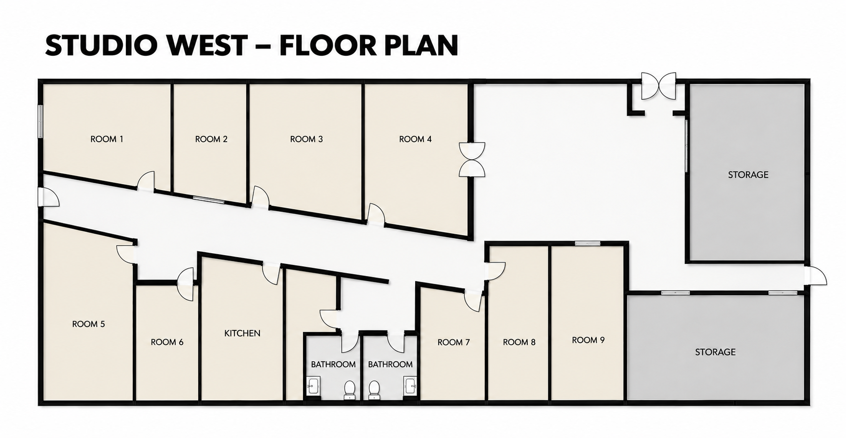 Studio West floor plan